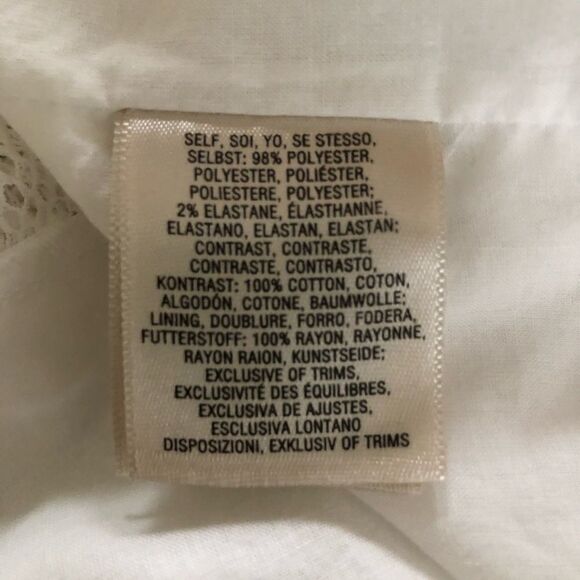 Anthro Akemi + Kin White Star Bell Sleeve Top S - Picture 11 of 11